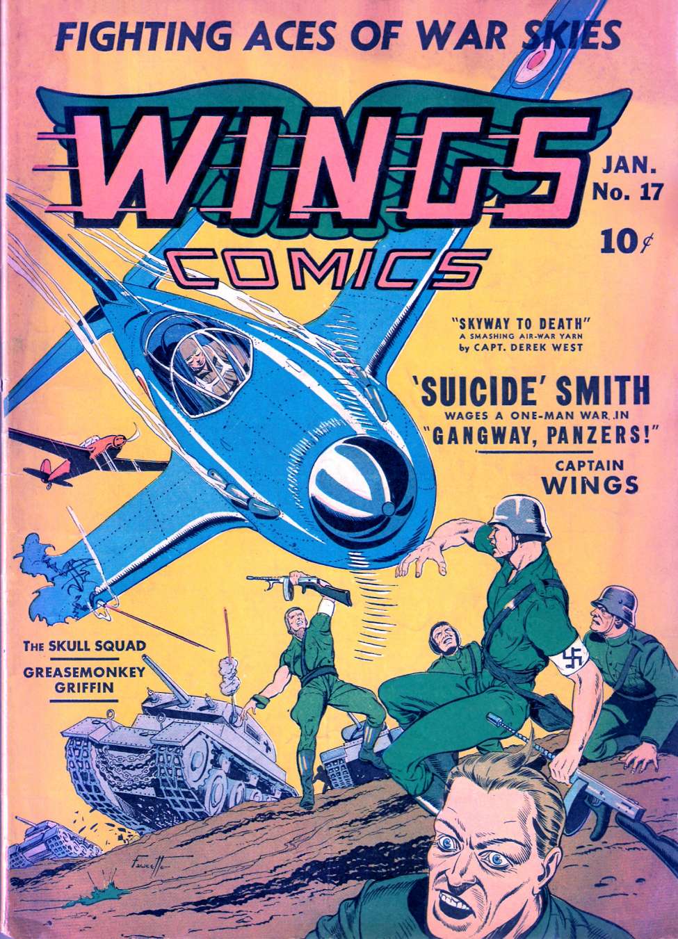 Comic Book Cover For Wings Comics 17
