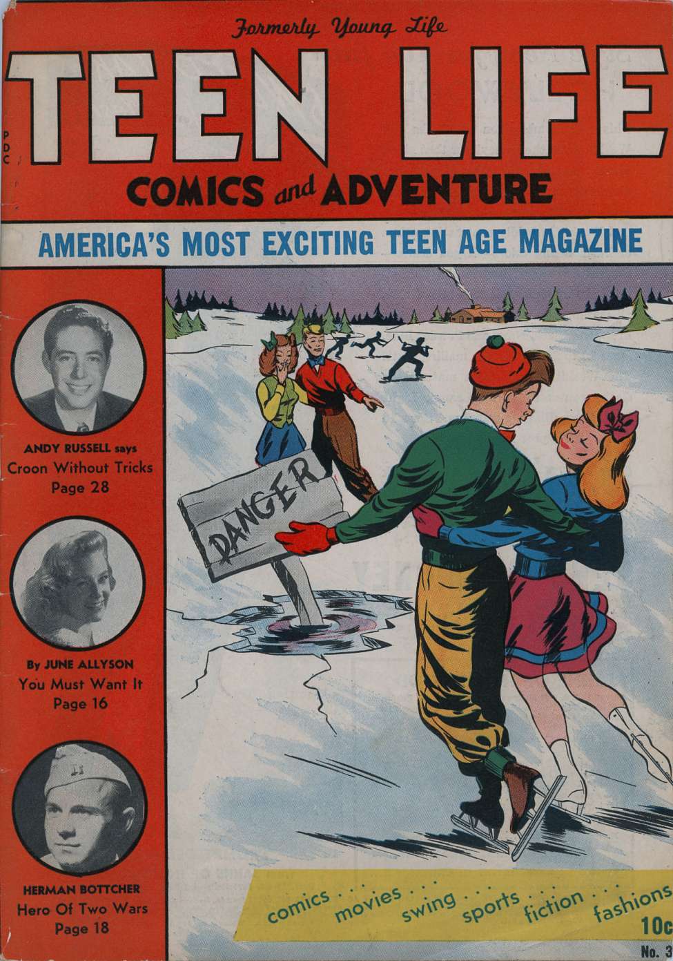 Comic Book Cover For Teen Life Comics and Adventure 3