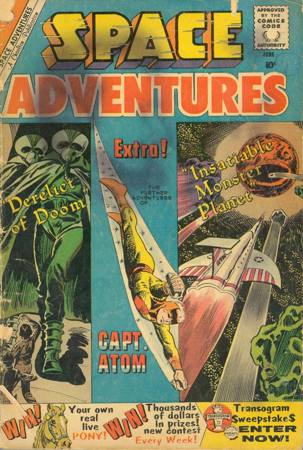 Comic Book Cover For Space Adventures 34