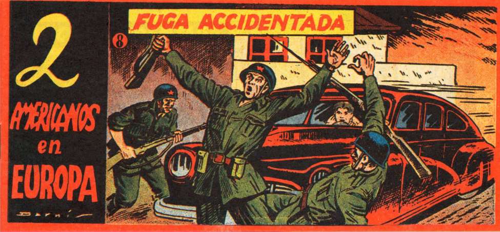 Comic Book Cover For Dos Americanos en Europa 8 - Fuga accidentada