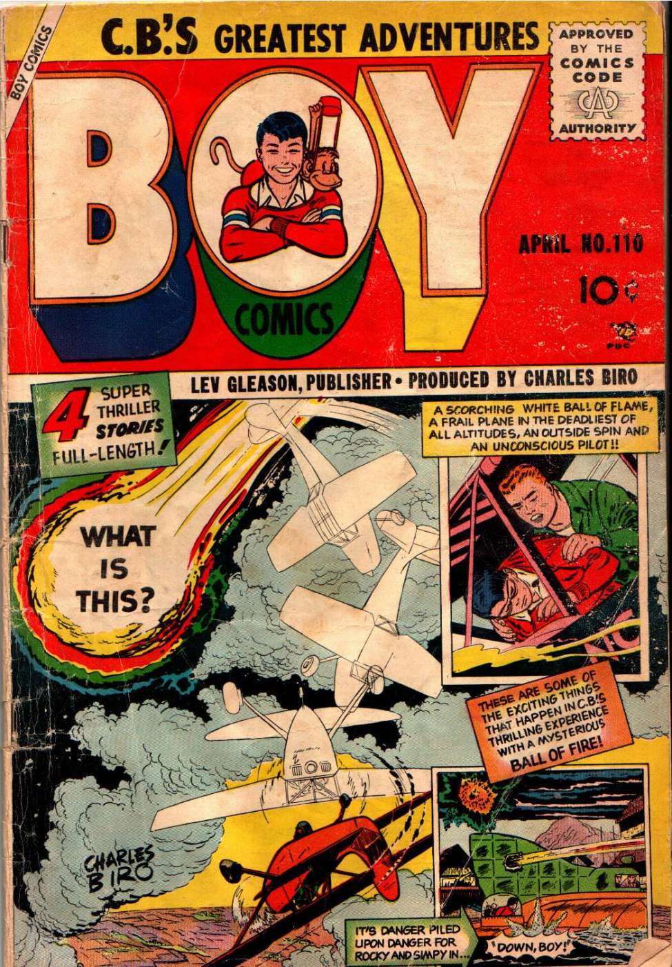 Comic Book Cover For Boy Comics 110 - Version 1