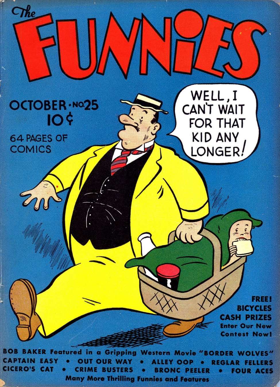 Comic Book Cover For The Funnies 25
