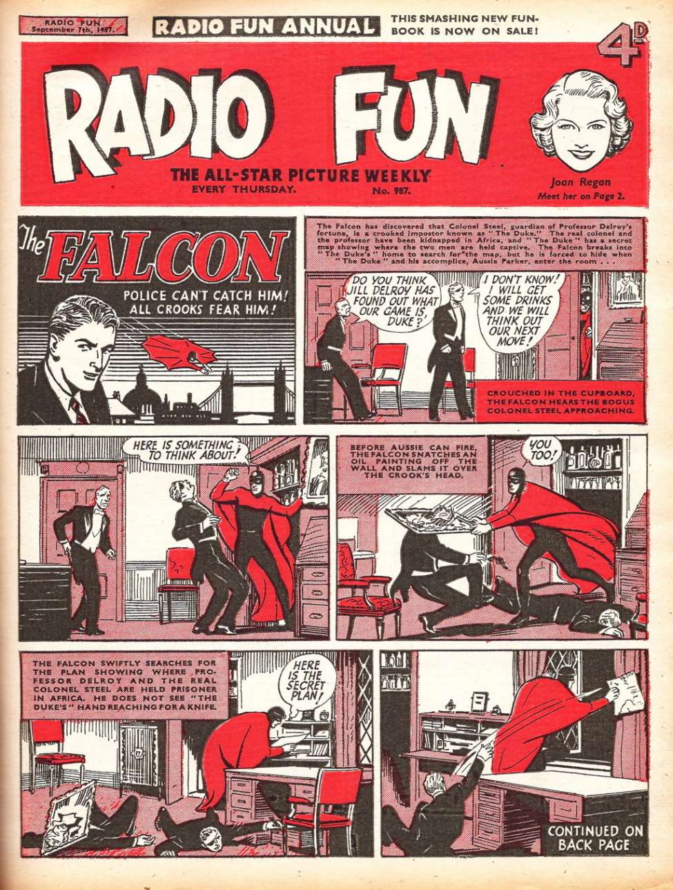 Comic Book Cover For Radio Fun 987