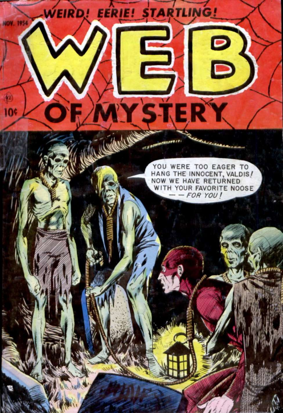 Comic Book Cover For Web of Mystery 27