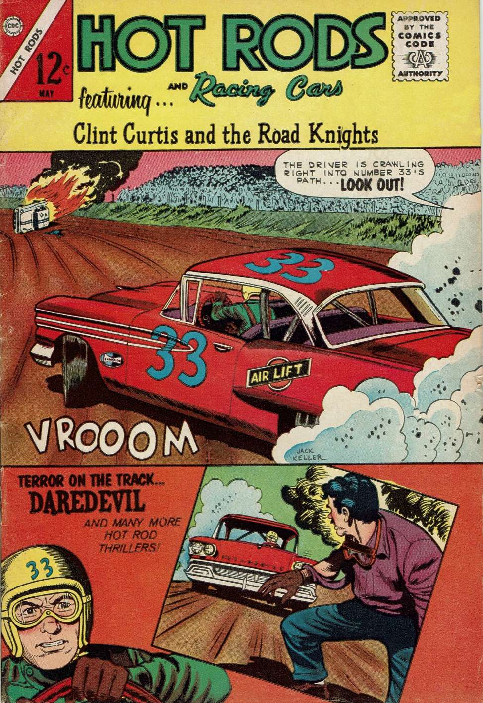 Comic Book Cover For Hot Rods and Racing Cars 63