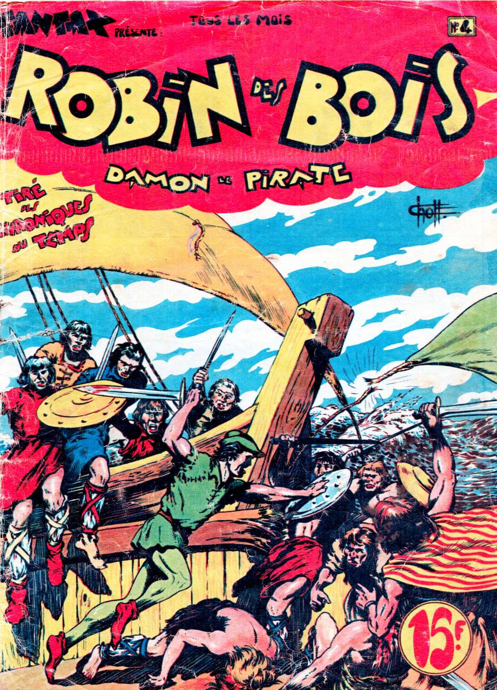 Book Cover For Robin des Bois 4 - Damon le pirate