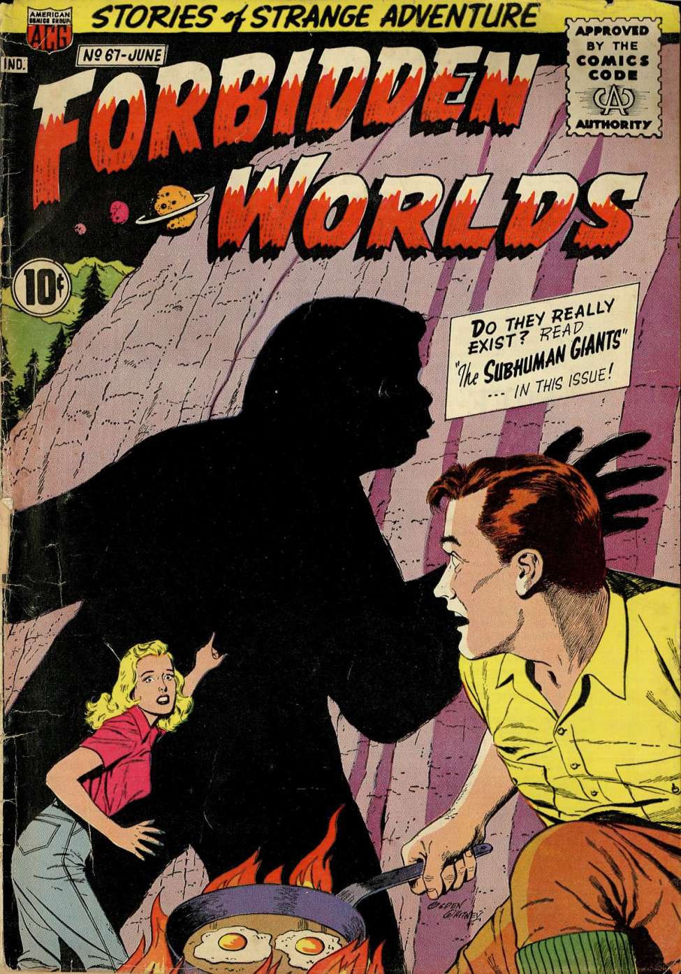 Comic Book Cover For Forbidden Worlds 67