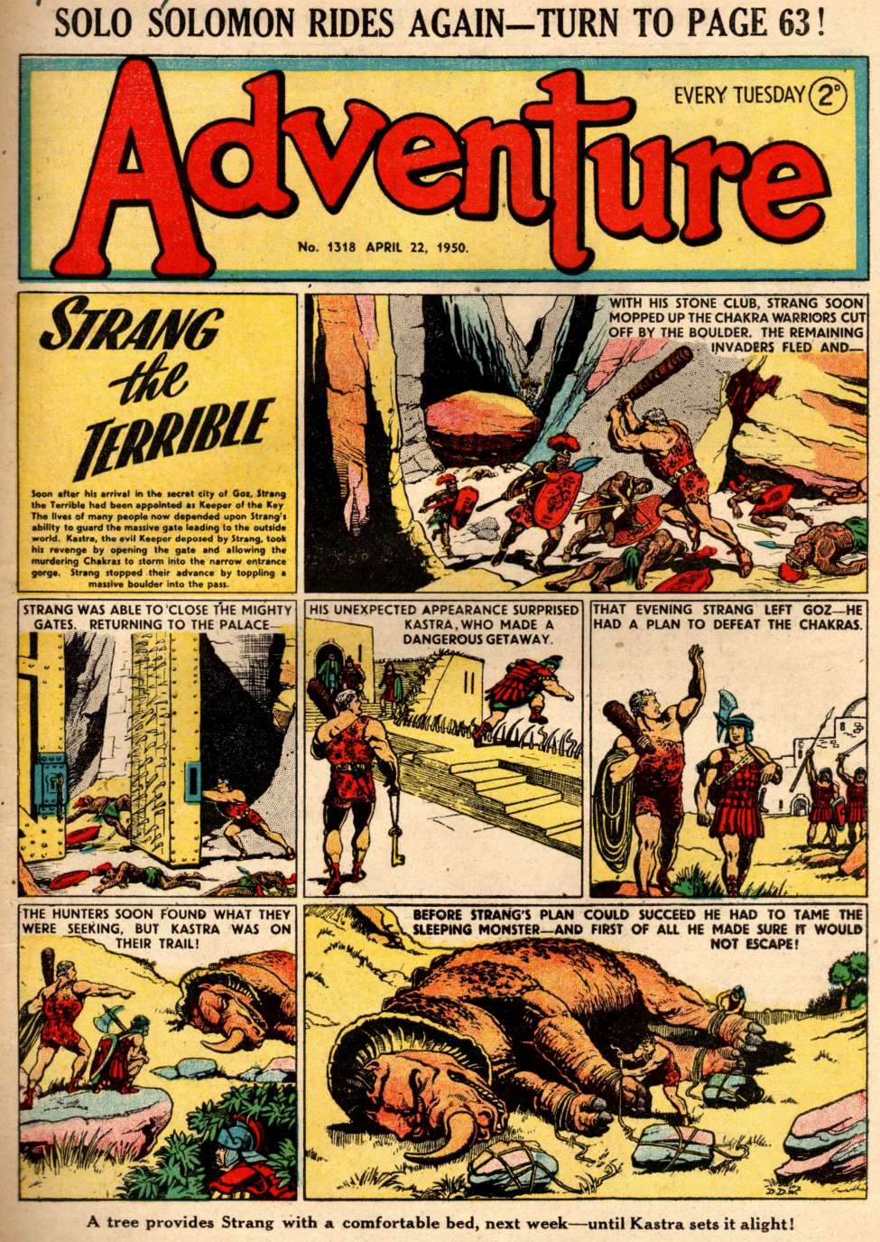 Comic Book Cover For Adventure 1318