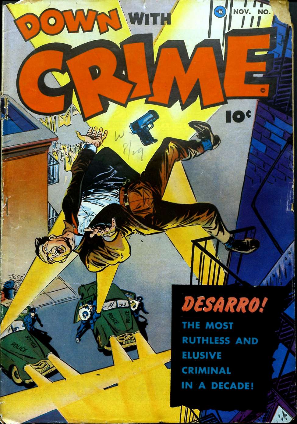 Comic Book Cover For Down With Crime 1