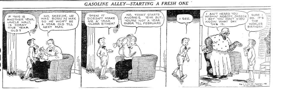 Comic Book Cover For Gasoline Alley 1929 Jan-Jun