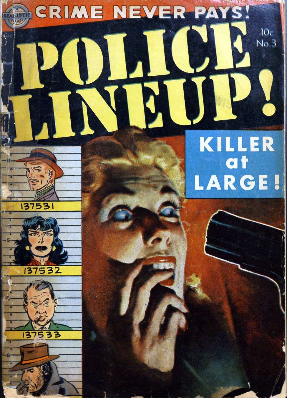Comic Book Cover For Police Line-Up 3