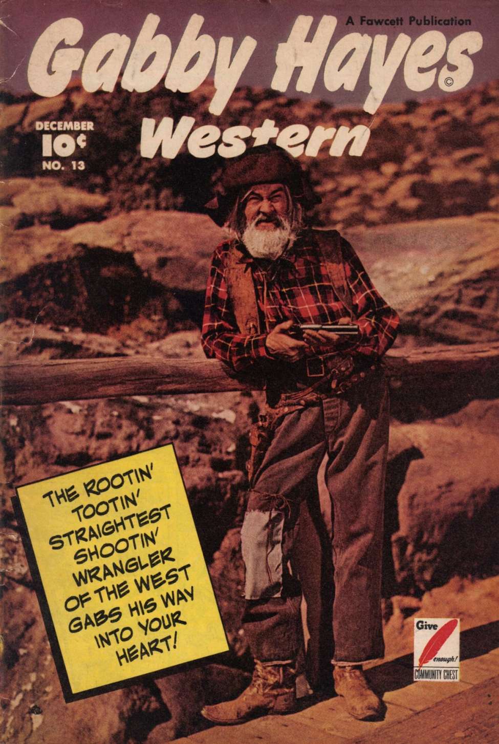 Comic Book Cover For Gabby Hayes Western 13