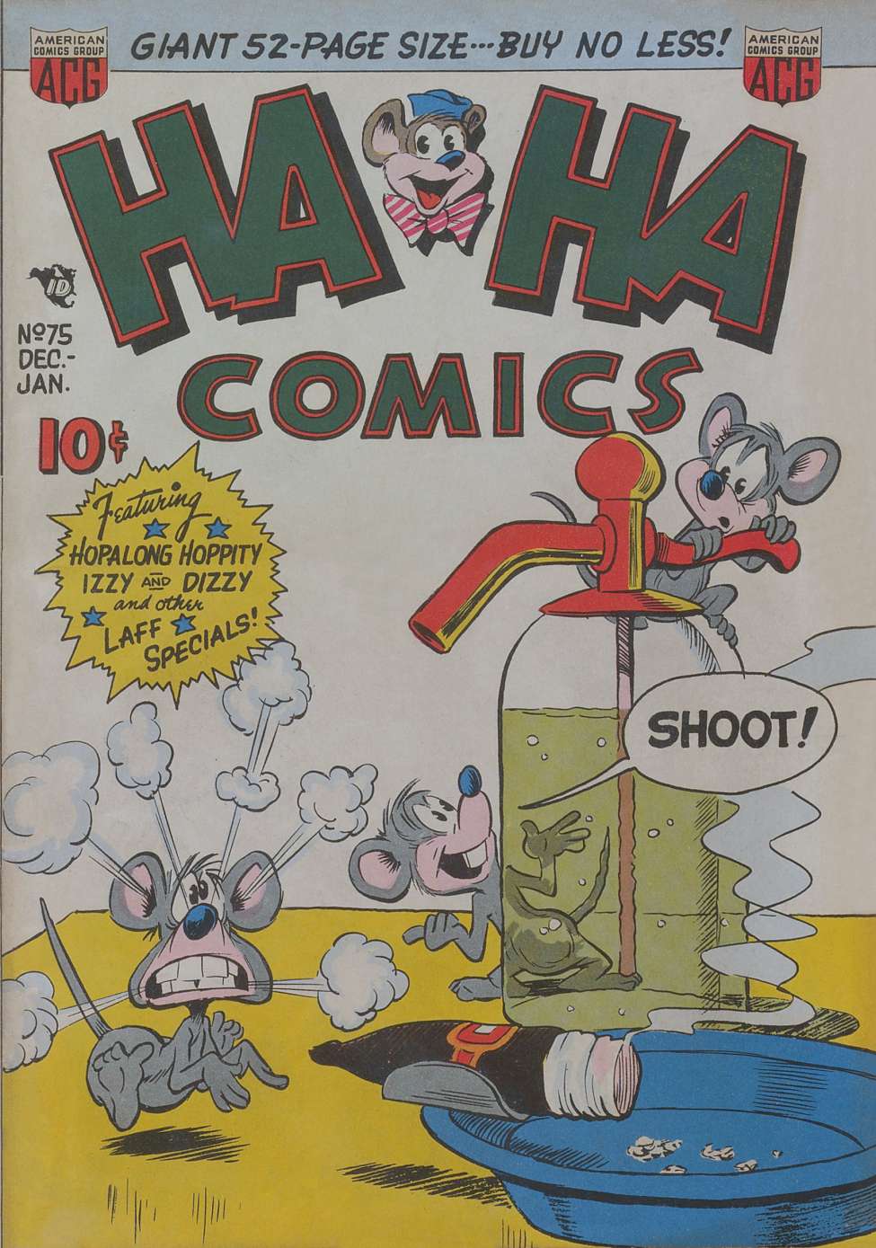 Comic Book Cover For Ha Ha Comics 75
