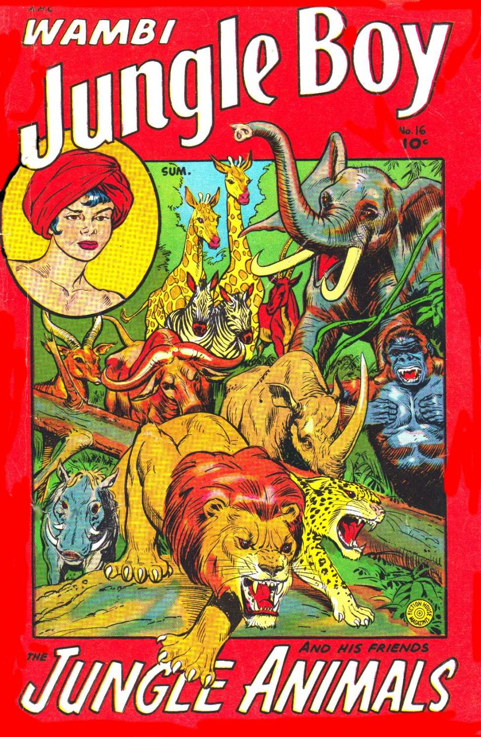 Comic Book Cover For Wambi, Jungle Boy 16