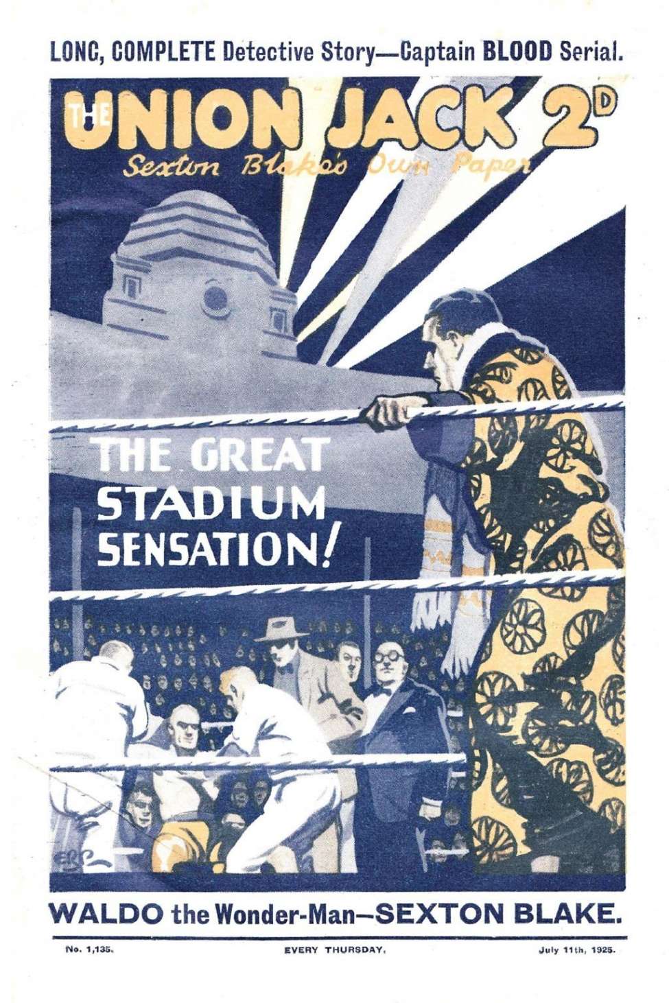 Comic Book Cover For Union Jack 1135 - The Great Stadium Sensation