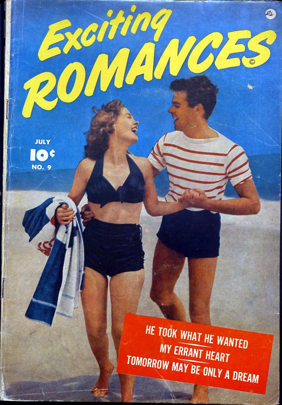Comic Book Cover For Exciting Romances 9