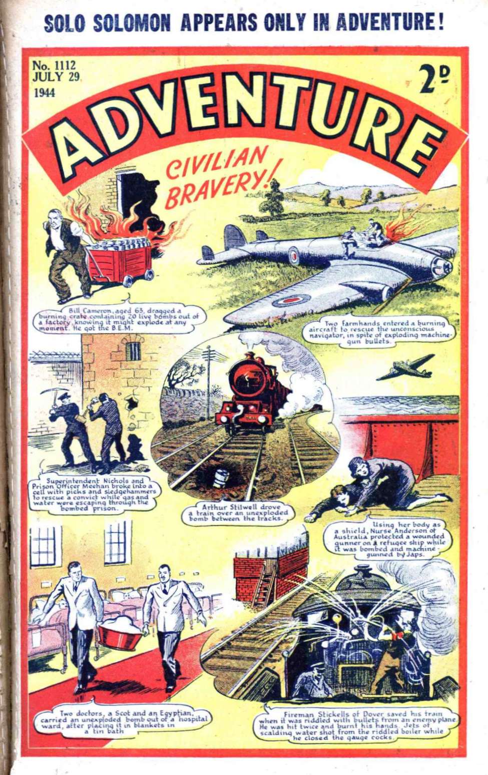 Comic Book Cover For Adventure 1112