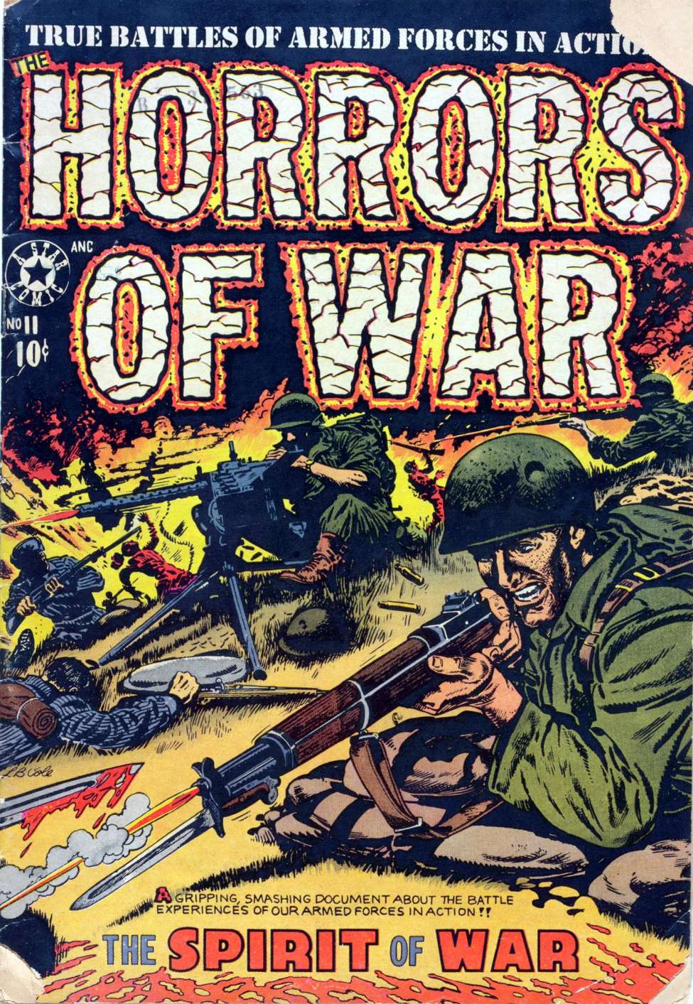 Comic Book Cover For The Horrors 11 - (Of War)