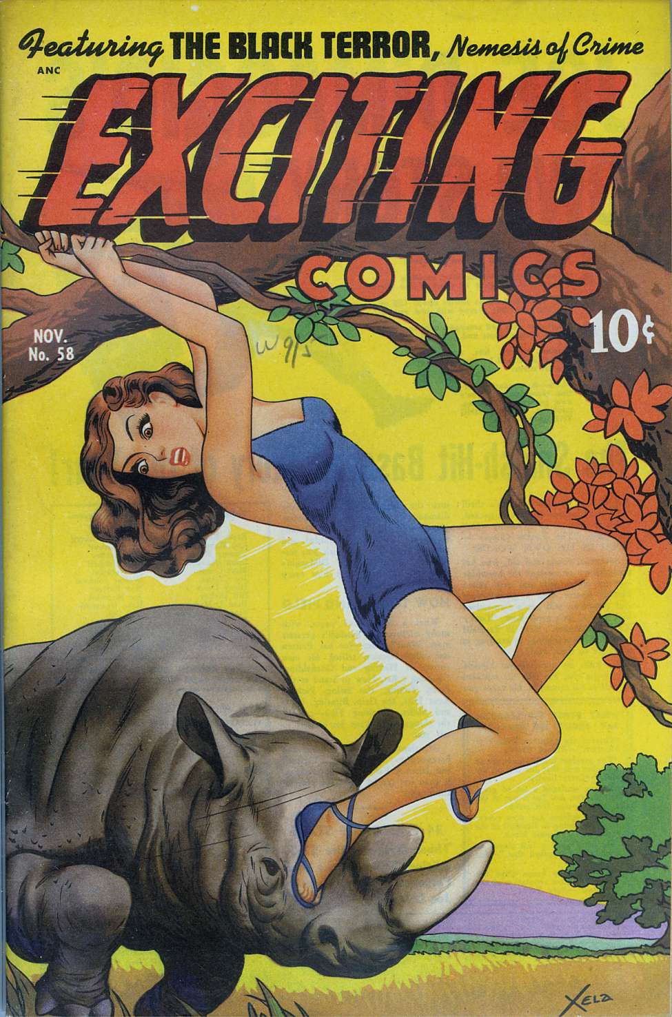 Comic Book Cover For Exciting Comics 58