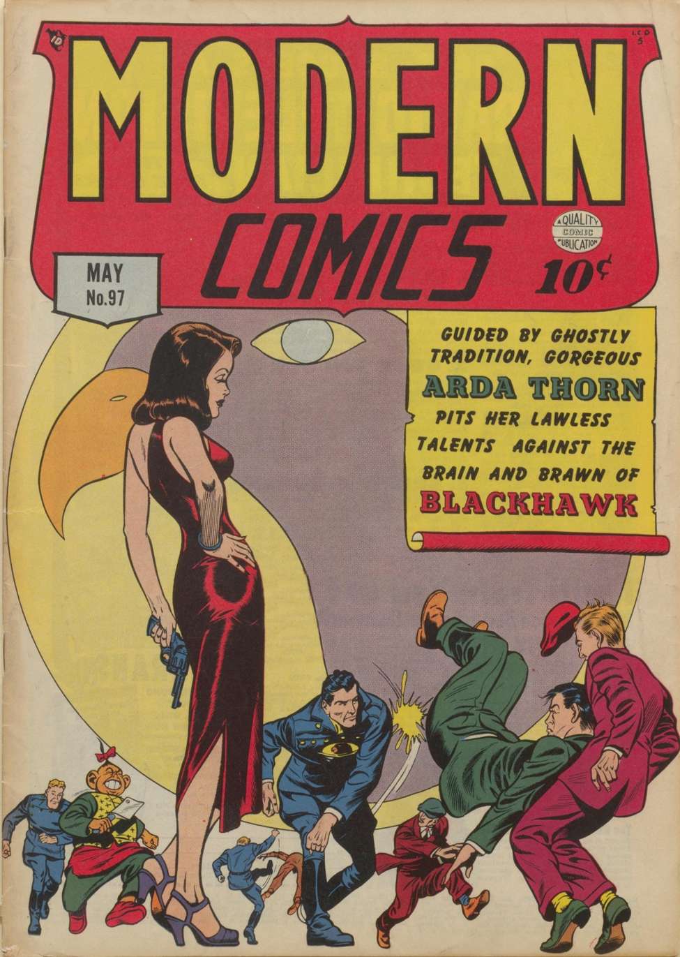 Comic Book Cover For Modern Comics 97