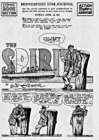 Large Thumbnail For The Spirit (1941-04-20) - Minneapolis Star Journal (b/w)