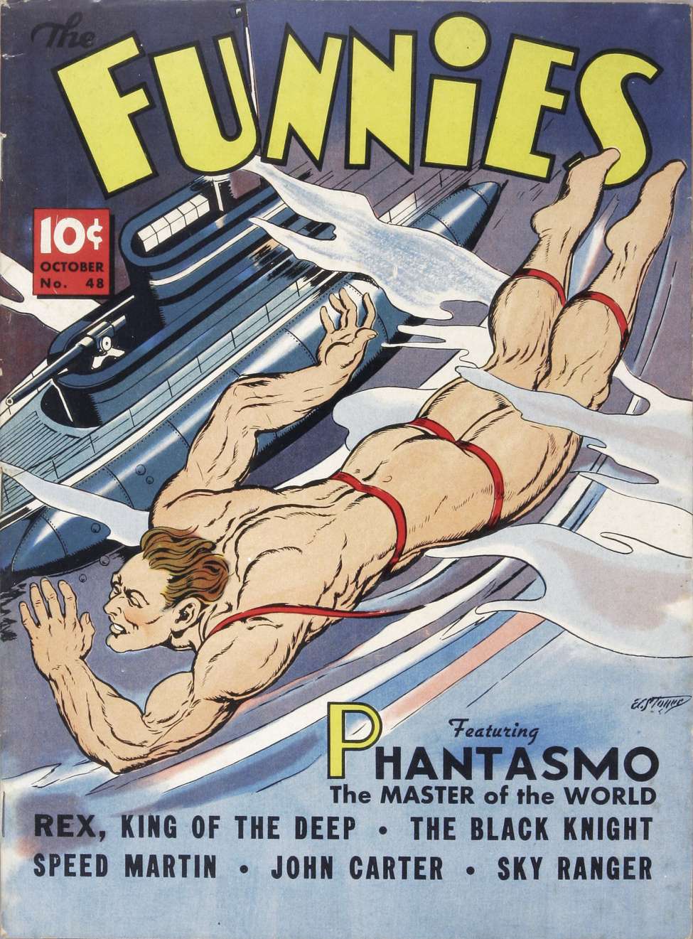 Comic Book Cover For The Funnies 48