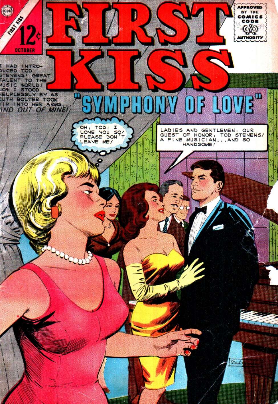 Comic Book Cover For First Kiss 39
