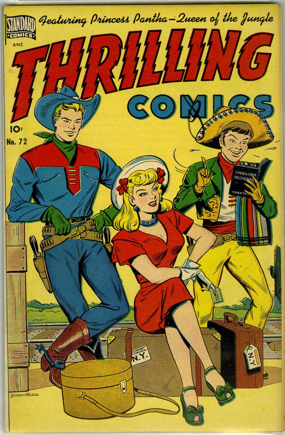 Book Cover For Thrilling Comics 72 - Version 1