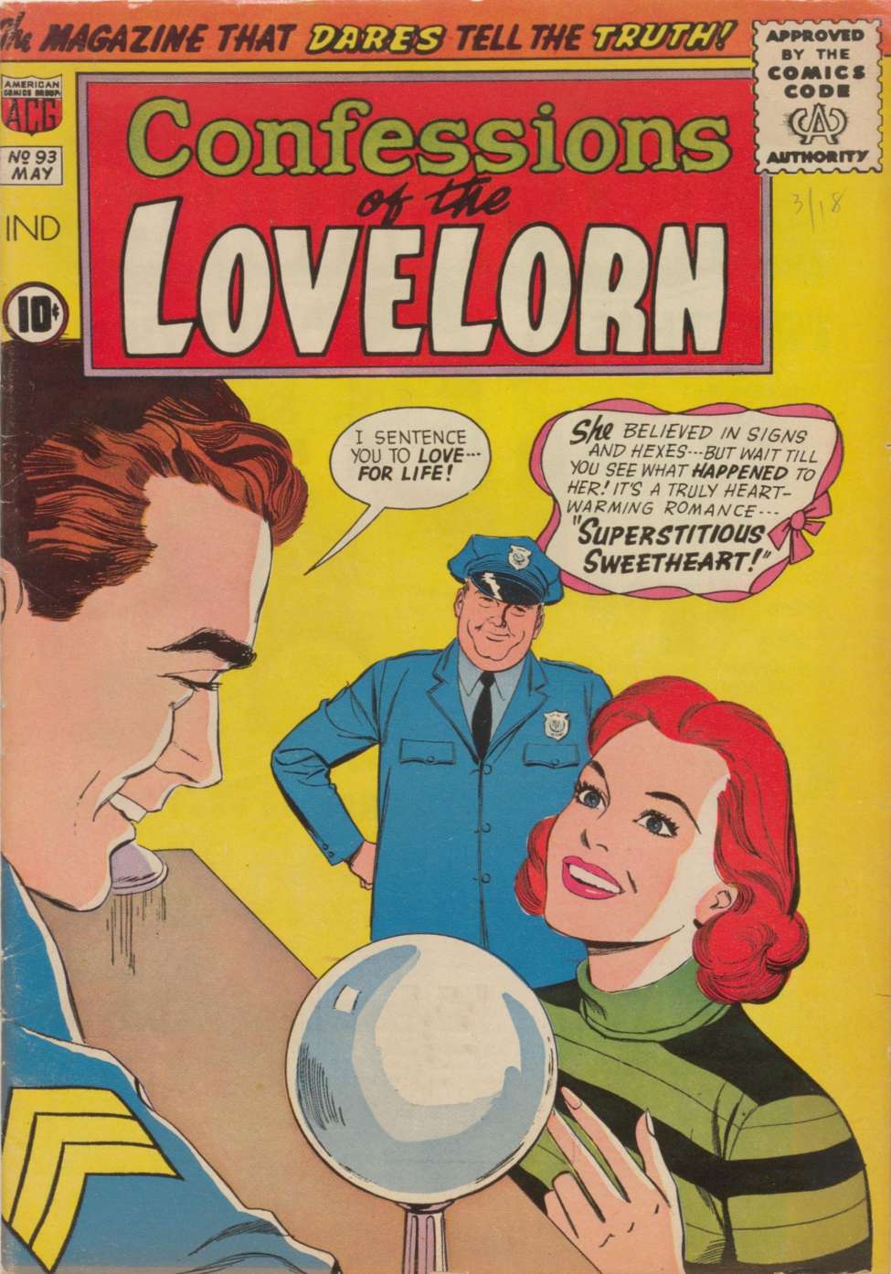 Book Cover For Confessions of the Lovelorn 93 - Version 2