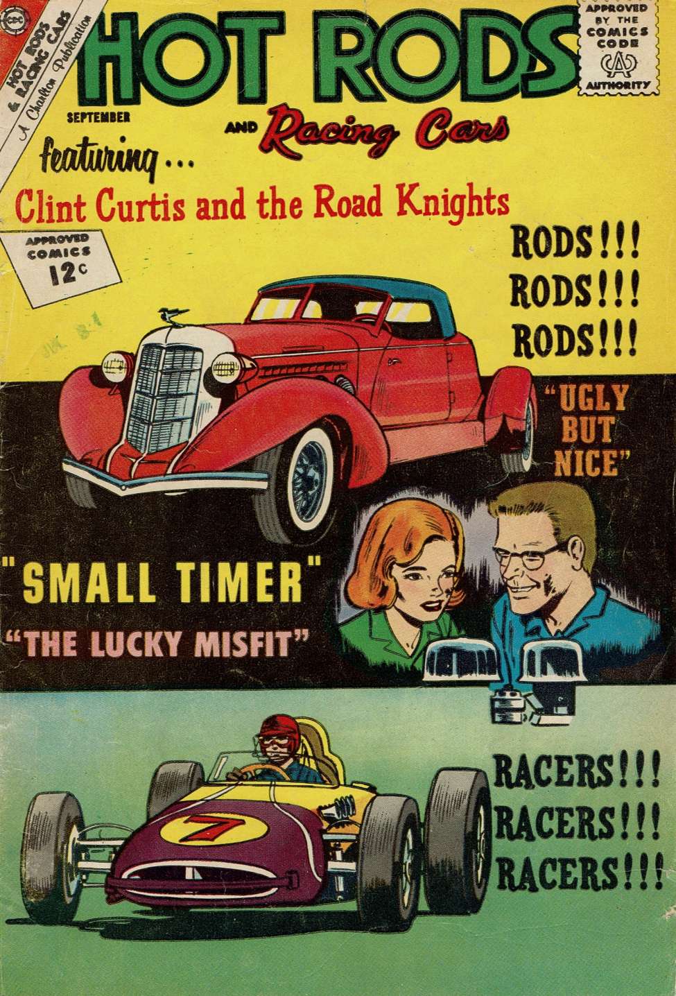 Comic Book Cover For Hot Rods and Racing Cars 59