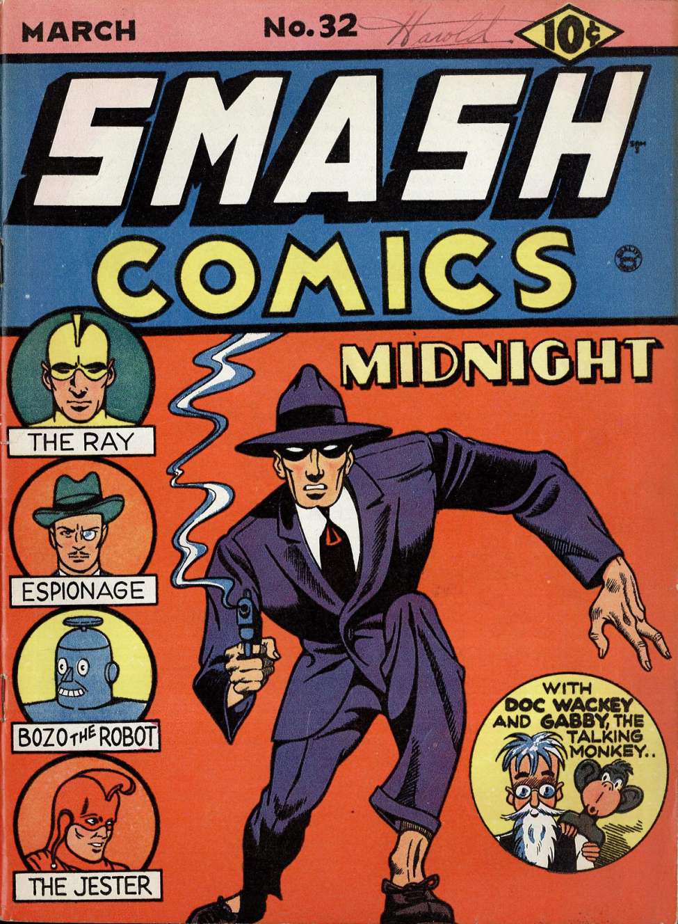Comic Book Cover For Smash Comics 32