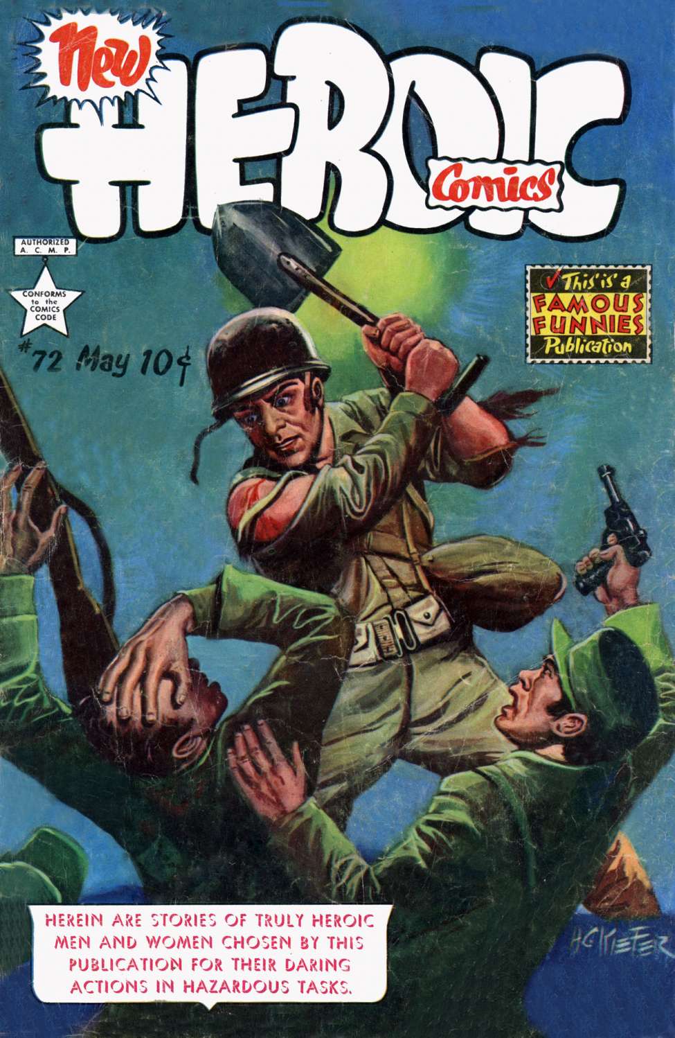 Comic Book Cover For New Heroic Comics 72 - Version 1