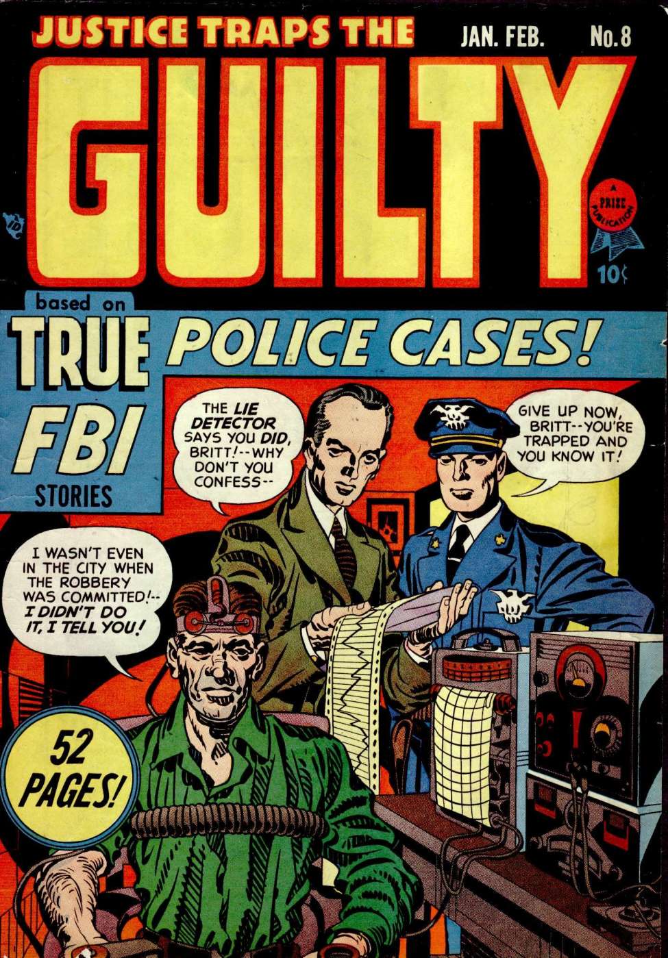 Comic Book Cover For Justice Traps the Guilty 8