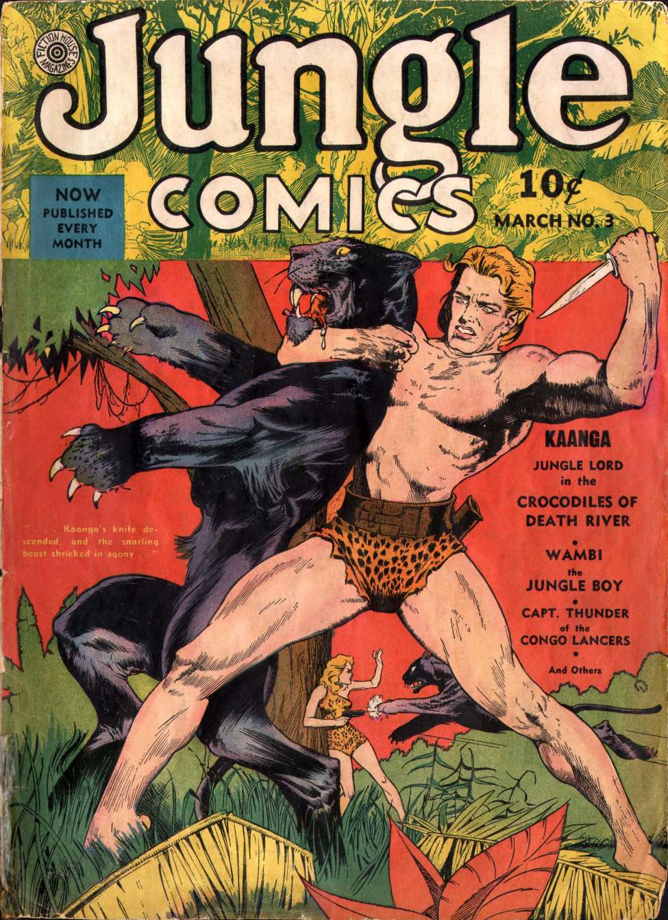 Comic Book Cover For Jungle Comics 3