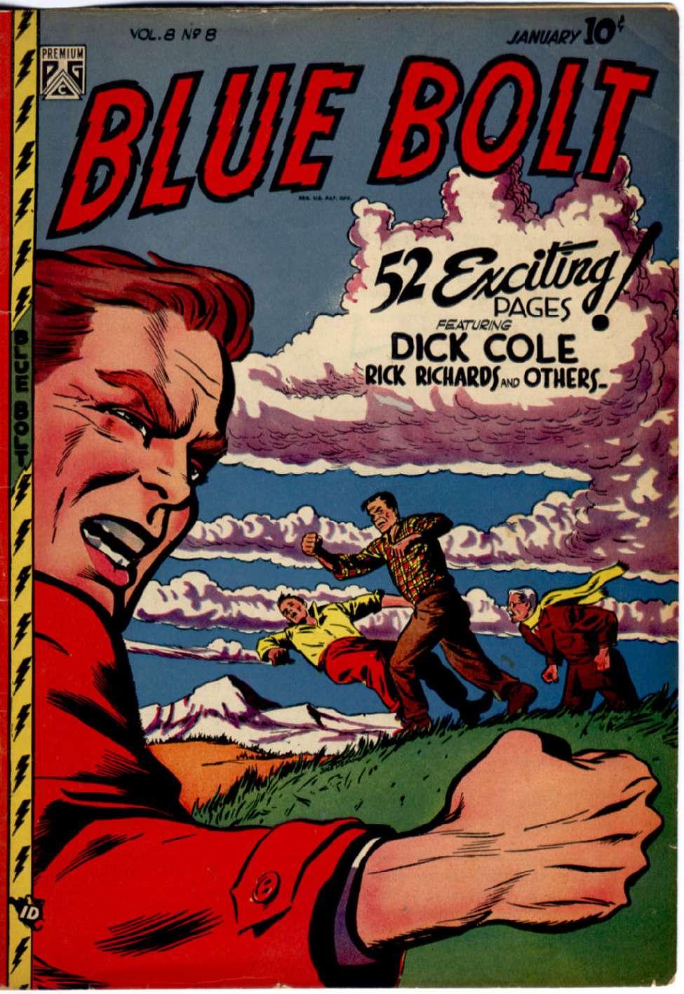 Comic Book Cover For Blue Bolt v8 8