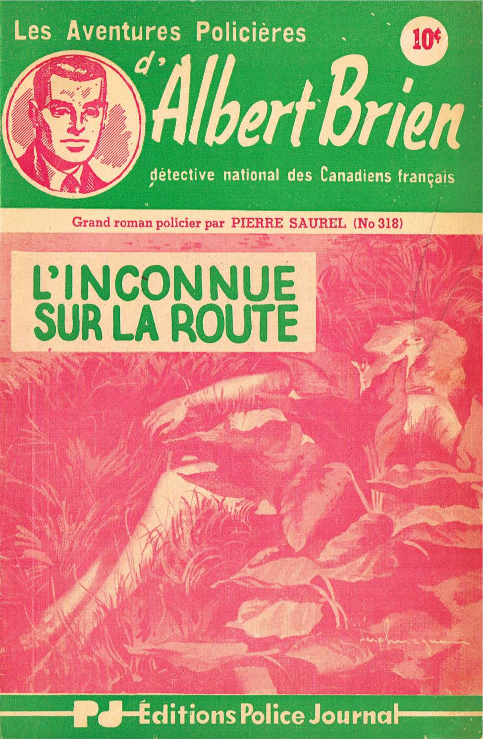 Book Cover For Albert Brien v2 318 - L'inconnu sur la route