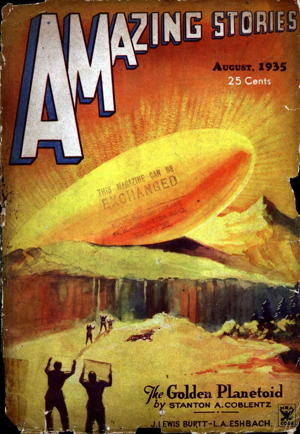 Book Cover For Amazing Stories v10 5 - The Kingdom of Thought - L. A. Eshbach