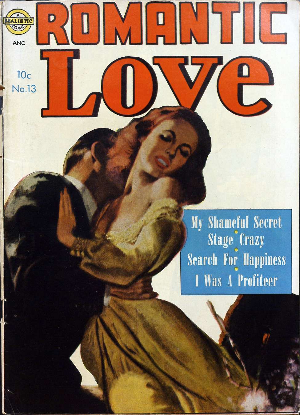 Comic Book Cover For Romantic Love 13