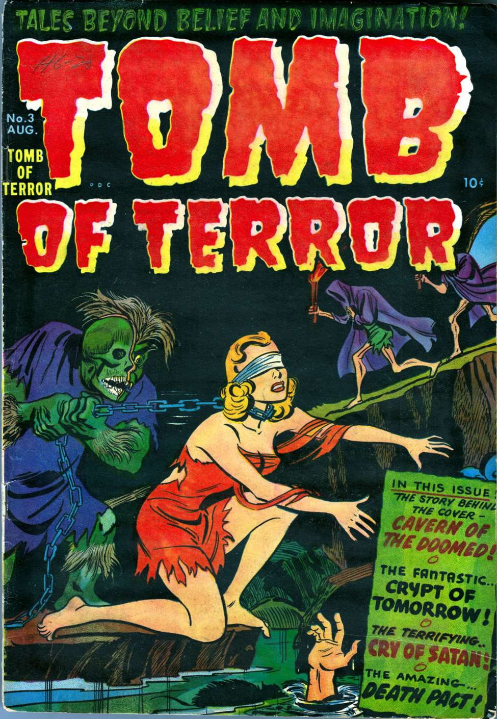 Comic Book Cover For Tomb of Terror 3 (alt)