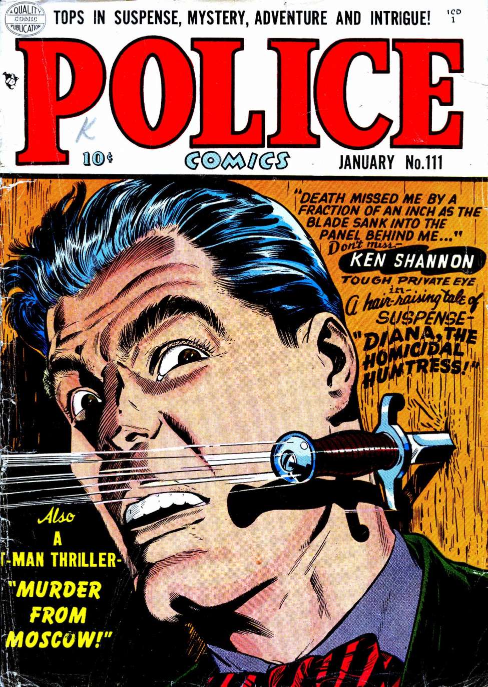 Comic Book Cover For Police Comics 111