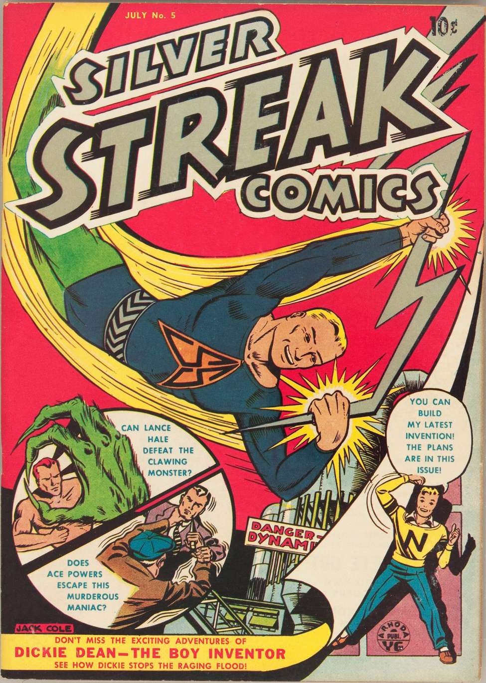 Comic Book Cover For Silver Streak Comics 5 (paper/4fiche)