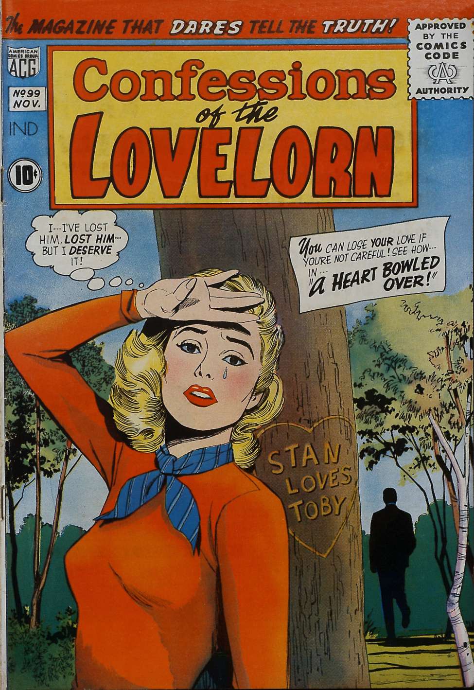 Comic Book Cover For Confessions of the Lovelorn 99
