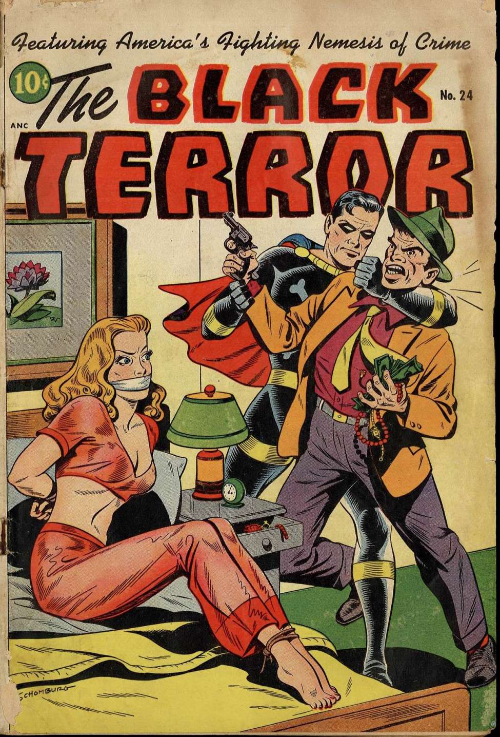 Comic Book Cover For The Black Terror 24