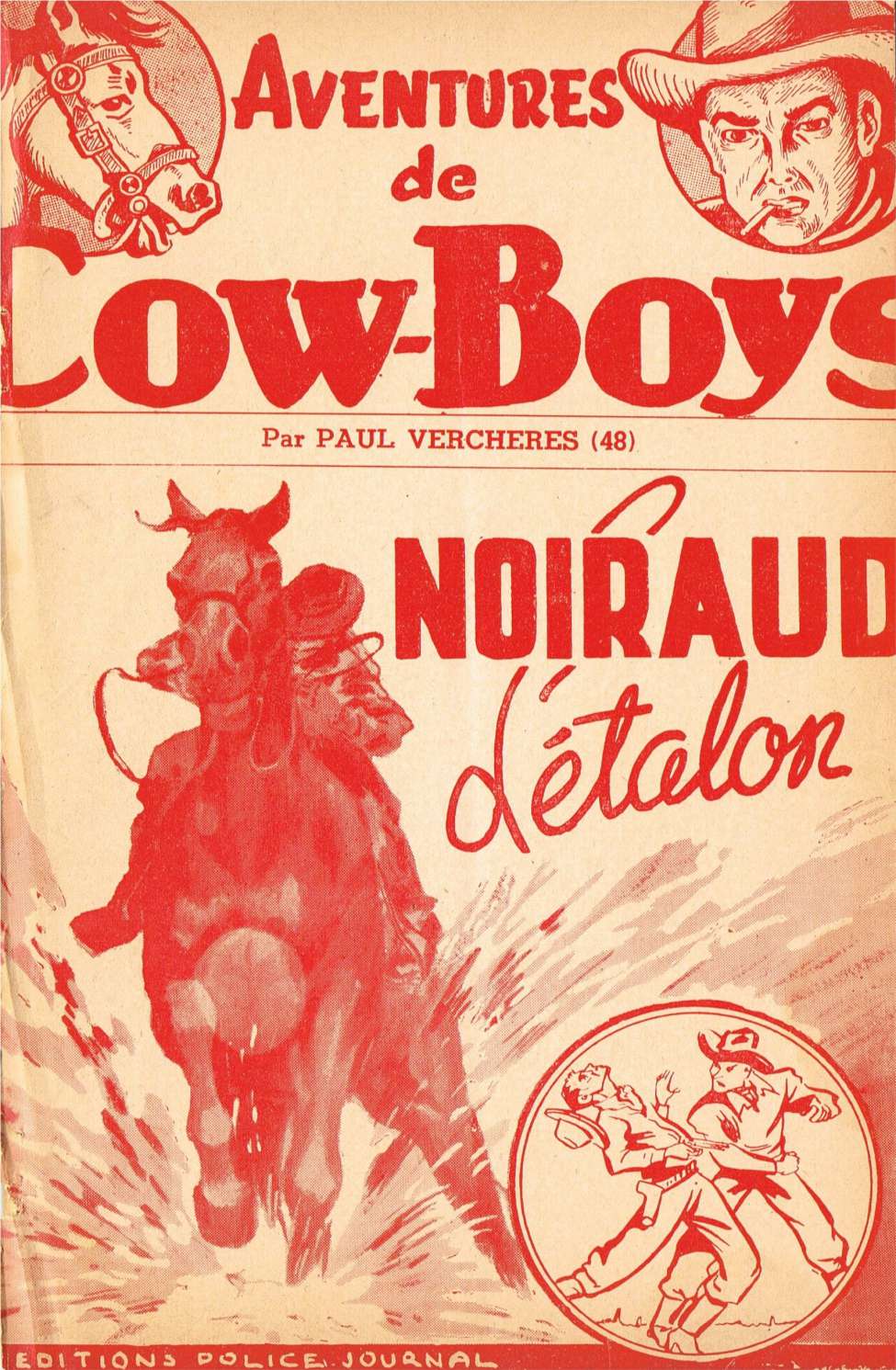 Book Cover For Aventures de Cow-Boys 48 - Noiraud L'étalon