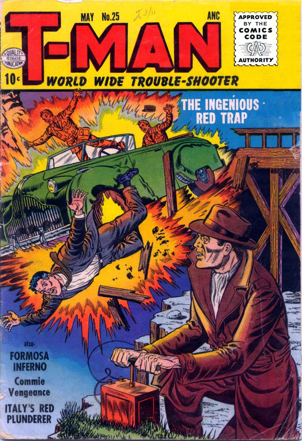 Comic Book Cover For T-Man 25