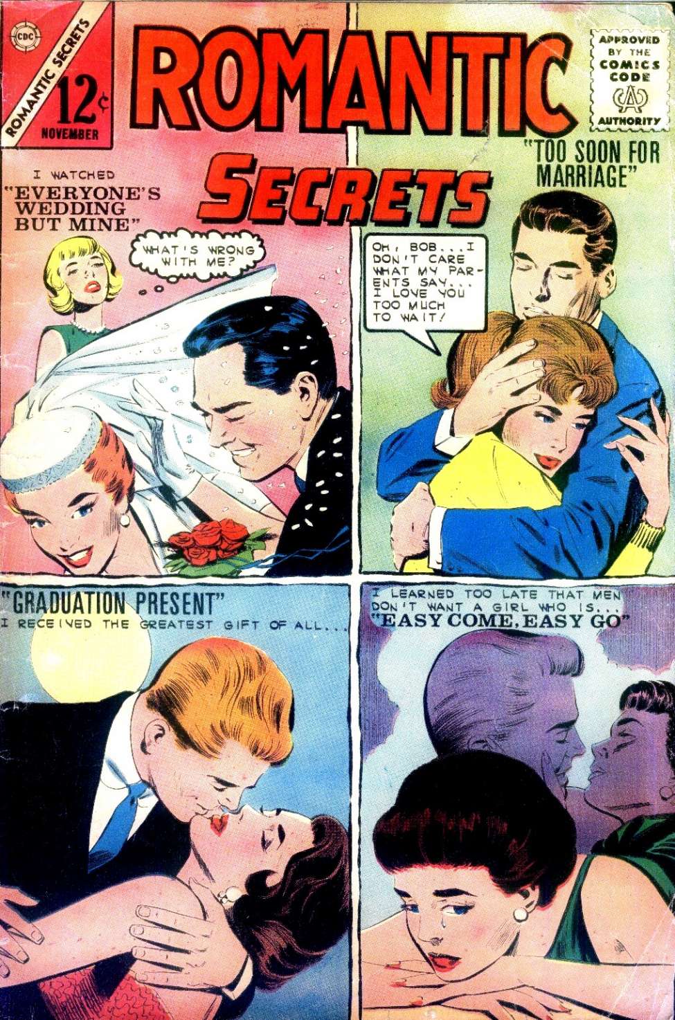 Comic Book Cover For Romantic Secrets 47
