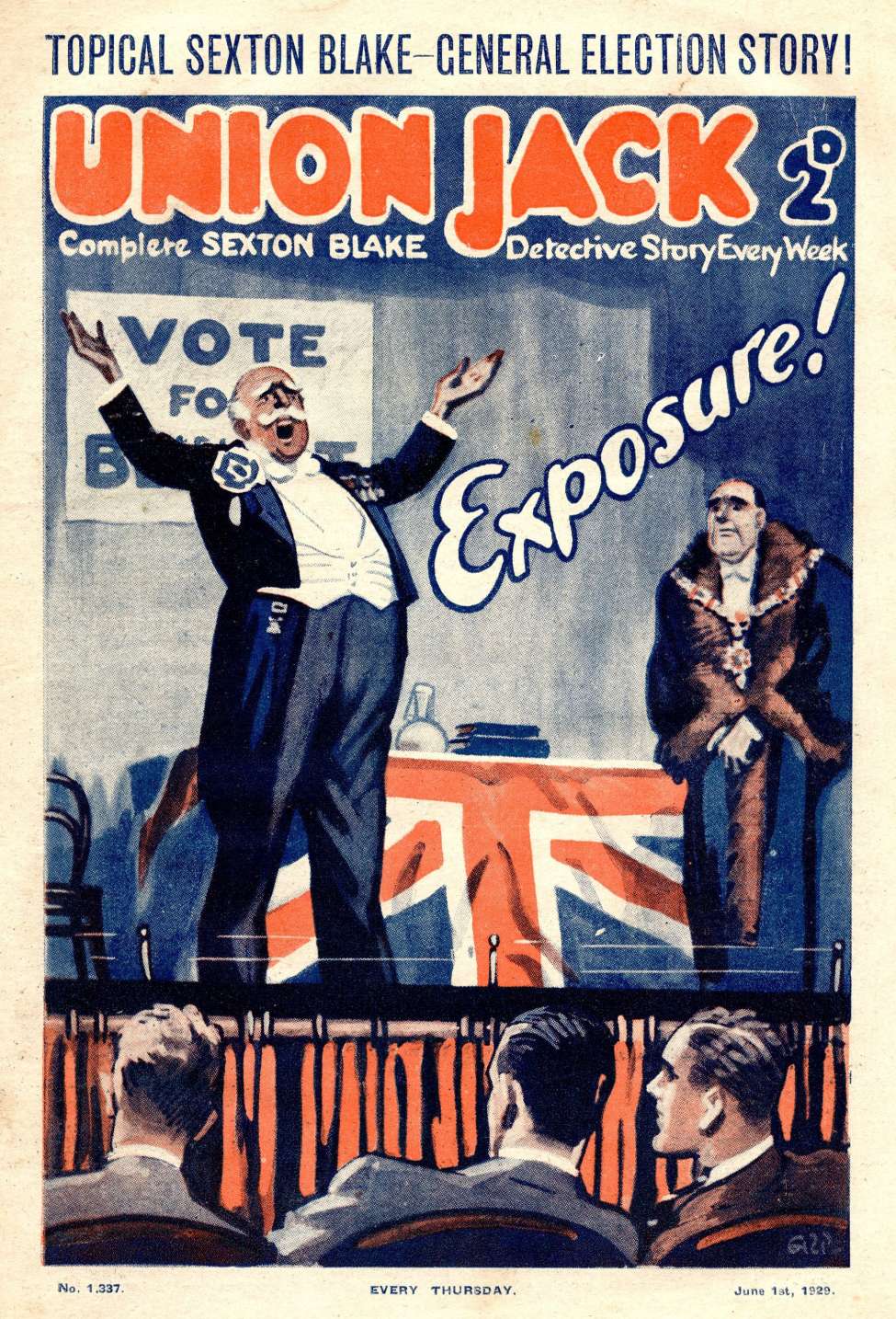Book Cover For Union Jack 1337 - Exposure!