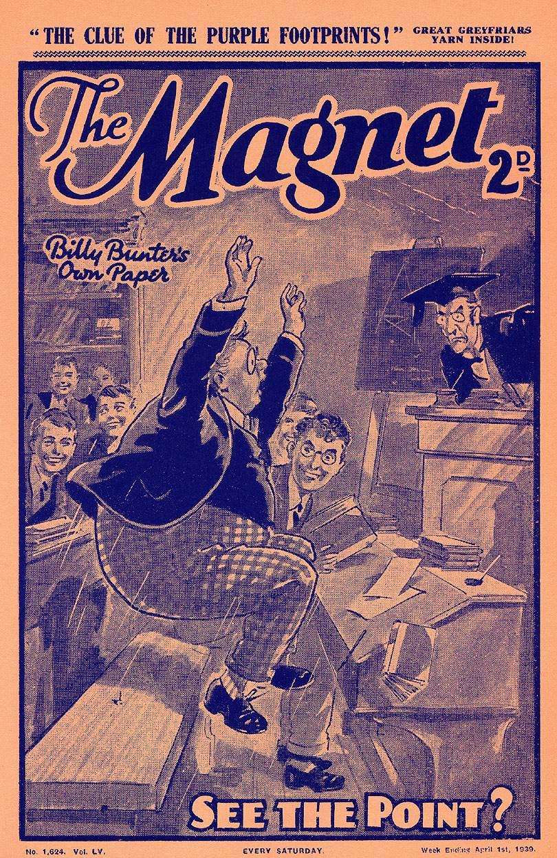 Comic Book Cover For The Magnet 1624 - The Clue of the Purple Footprints!
