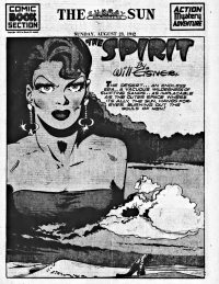 Large Thumbnail For The Spirit (1942-08-23) - Baltimore Sun (b/w)