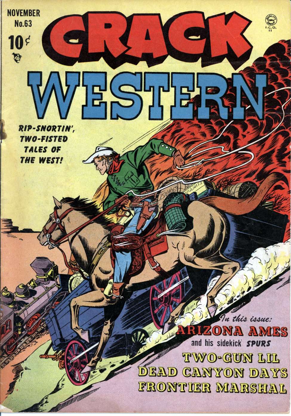 Comic Book Cover For Crack Western 63 (alt) - Version 2
